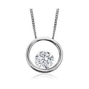 Picture of Canadian Ice Floating Silver Diamond Pendant