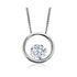 Picture of Canadian Ice Floating Silver Diamond Pendant 0