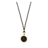 Picture of Sea Smadar 24K Gold Plated Black Crystal Necklace & Ring Set 0